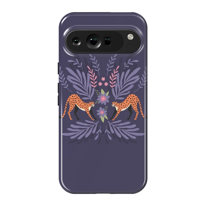 Pixel 9 Pro XL StrongFit Cheetahs pair purple by Jelena Obradovic