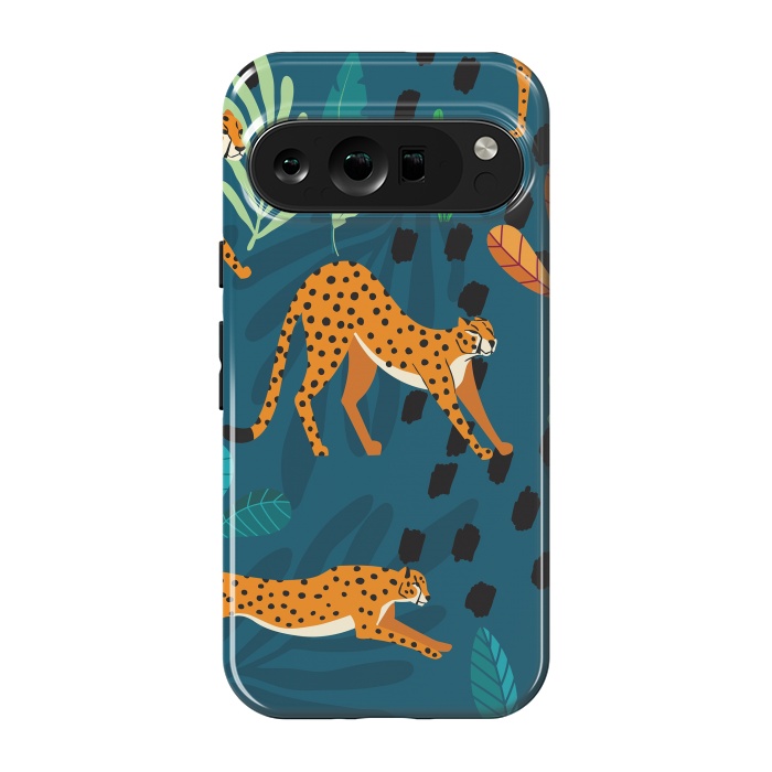 Pixel 9 pro StrongFit Cheetah pattern 01 by Jelena Obradovic