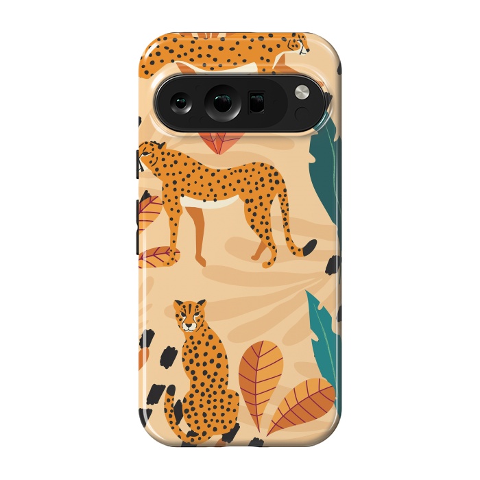 Pixel 9 pro StrongFit Cheetah pattern 03 by Jelena Obradovic