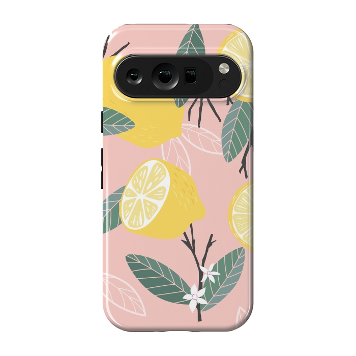 Pixel 9 pro StrongFit Lemon pattern 01 by Jelena Obradovic