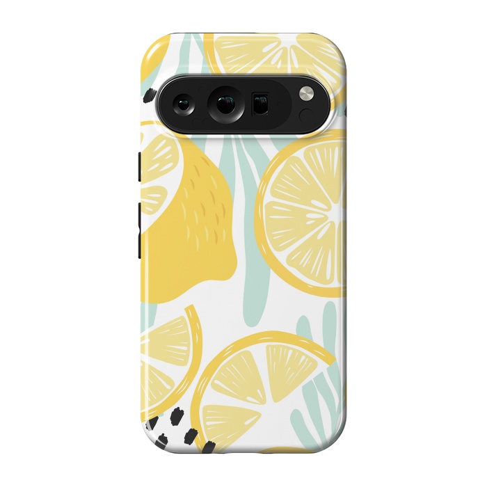 Pixel 9 pro StrongFit Lemon pattern 02 by Jelena Obradovic