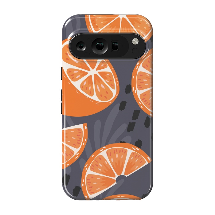 Pixel 9 pro StrongFit Orange pattern 02 by Jelena Obradovic