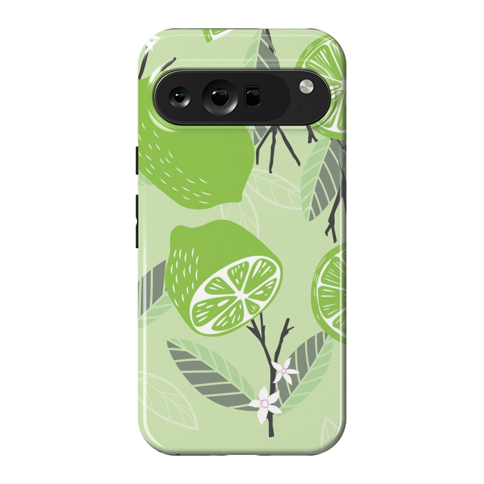 Pixel 9 Pro XL StrongFit Lime pattern 02 by Jelena Obradovic