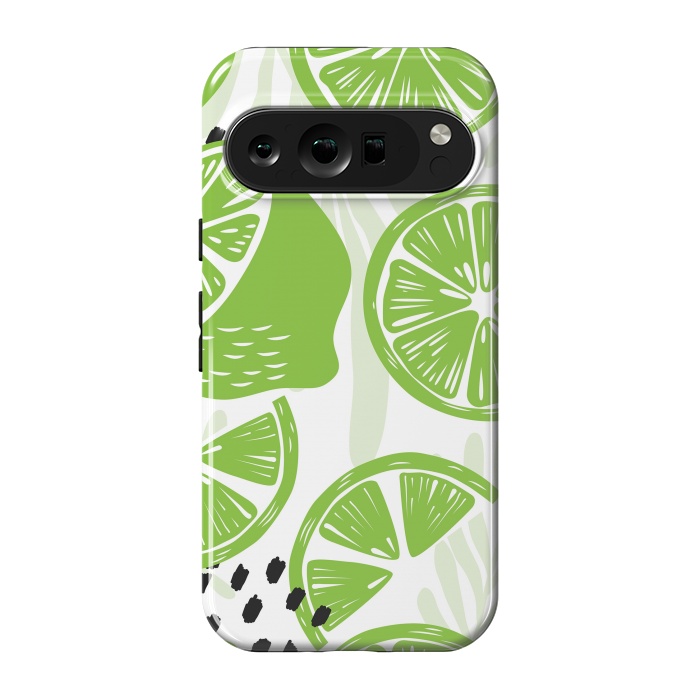 Pixel 9 pro StrongFit Lime pattern 03 by Jelena Obradovic