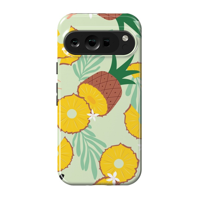 Pixel 9 pro StrongFit Pineapple pattern 03 by Jelena Obradovic