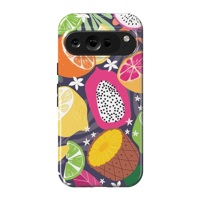 Pixel 9 pro StrongFit Tropical fruit pattern 01 by Jelena Obradovic