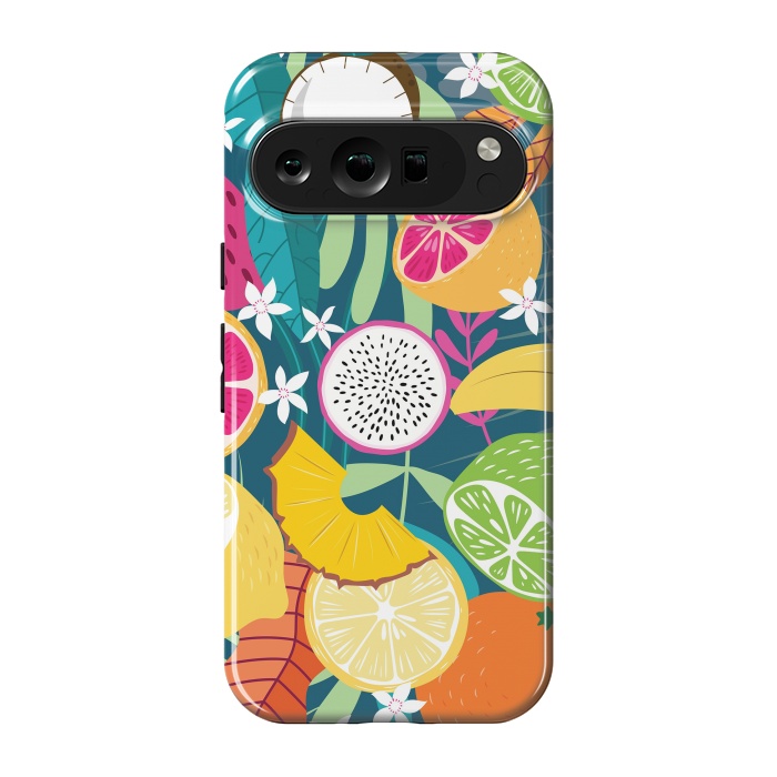 Pixel 9 pro StrongFit Tropical fruit pattern 02 by Jelena Obradovic