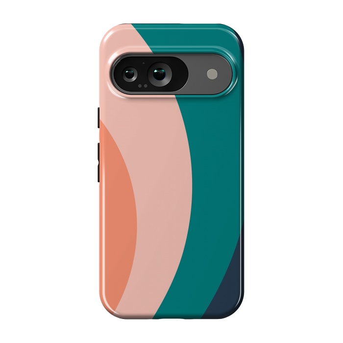 Pixel 9 StrongFit Teal Blush Rainbow by ArtPrInk