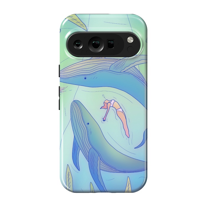 Pixel 9 pro StrongFit The girl and the whales by Steve Wade (Swade)