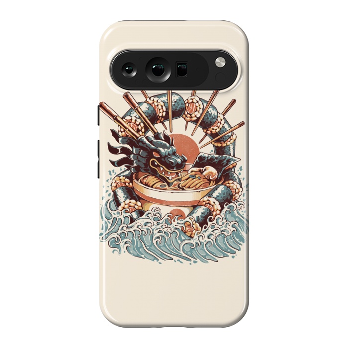 Pixel 9 Pro XL StrongFit Dragon Sushi Ramen by Ilustrata