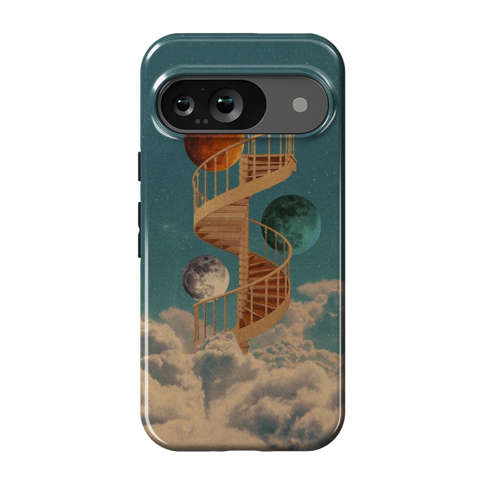 Pixel 9 StrongFit Stairway to the moon by Eleaxart