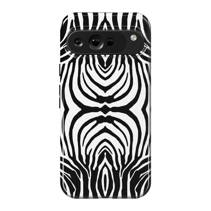 Pixel 9 Pro XL StrongFit White zebra stripes by Oana 