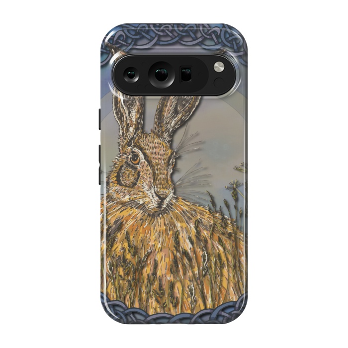 Pixel 9 pro StrongFit Celtic Hare by Lotti Brown