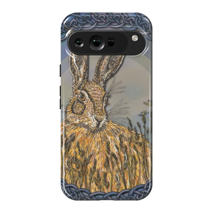 Pixel 9 Pro XL StrongFit Celtic Hare by Lotti Brown