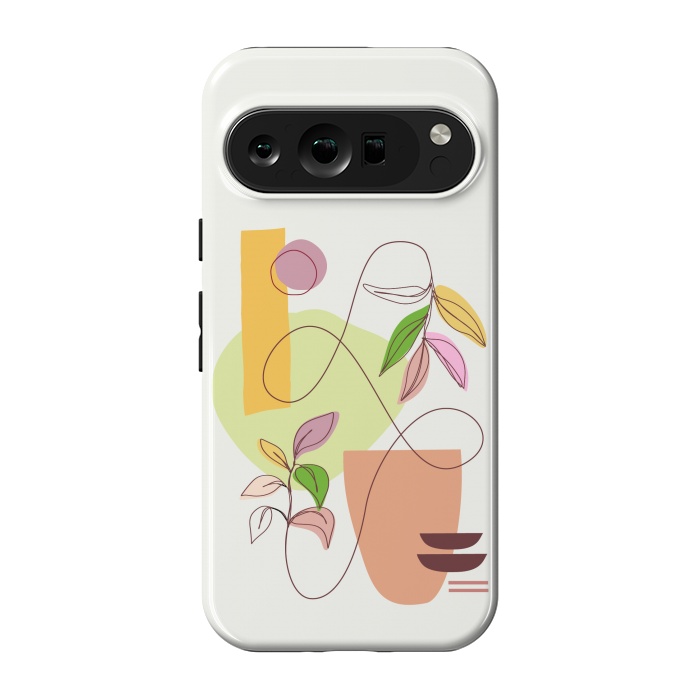 Pixel 9 pro StrongFit Geometric Shapes and Botanic 2 by nineFlorals