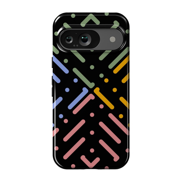 Pixel 9 StrongFit Digital Line and Dots  by TMSarts