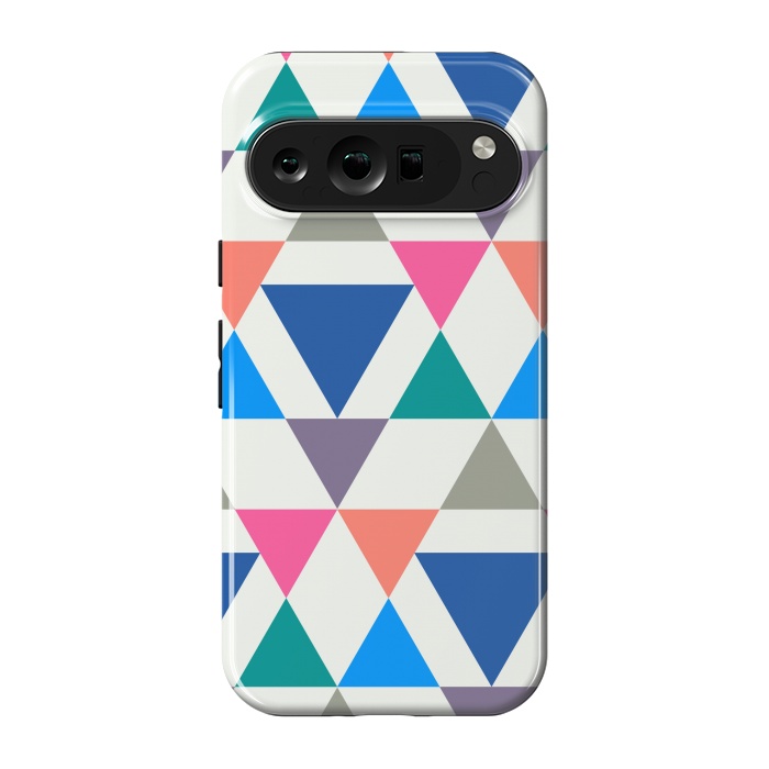 Pixel 9 pro StrongFit Multicolor Repeat Triangles by TMSarts