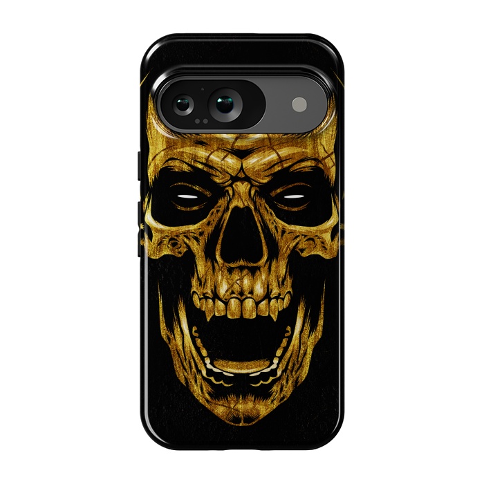 Pixel 9 StrongFit Golden Skull by Alberto