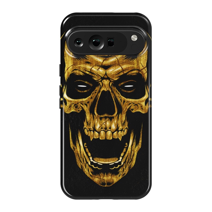 Pixel 9 Pro XL StrongFit Golden Skull by Alberto