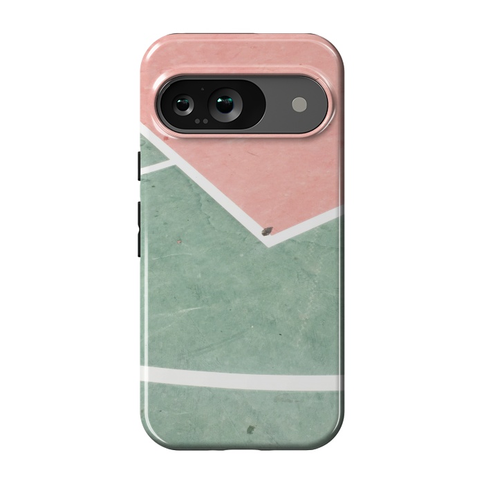 Pixel 9 StrongFit green pink marble shades by MALLIKA