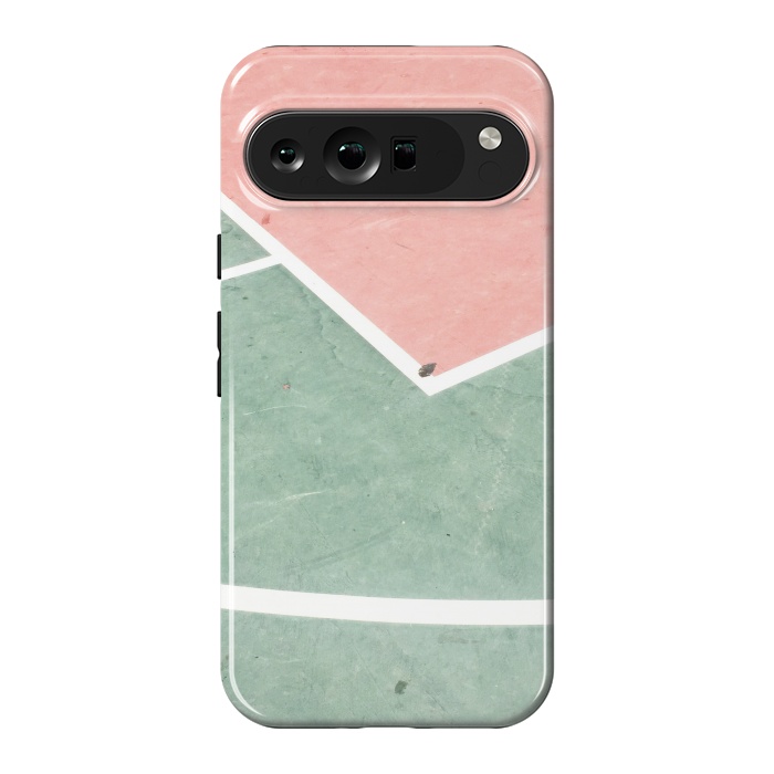 Pixel 9 Pro XL StrongFit green pink marble shades by MALLIKA