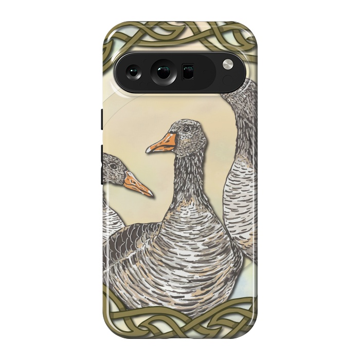 Pixel 9 Pro XL StrongFit Celtic Goose by Lotti Brown