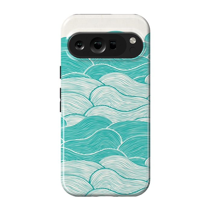 Pixel 9 pro StrongFit The Calm And Stormy Seas II by Pom Graphic Design