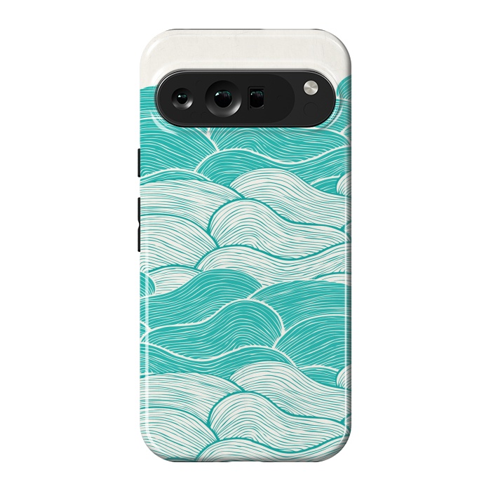 Pixel 9 Pro XL StrongFit The Calm And Stormy Seas II by Pom Graphic Design