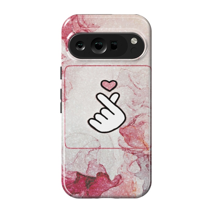 Pixel 9 pro StrongFit Finger heart by CAS