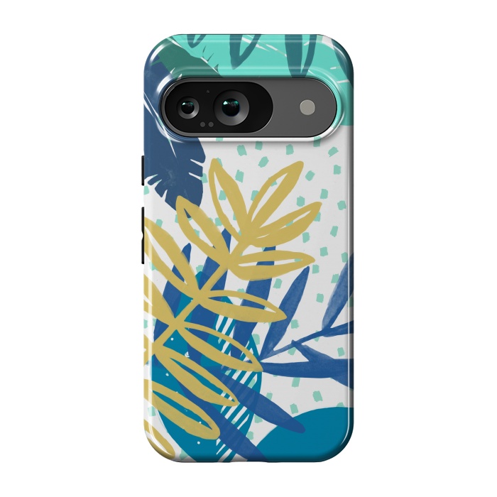 Pixel 9 StrongFit Spotted modern tropical leaves by Oana 