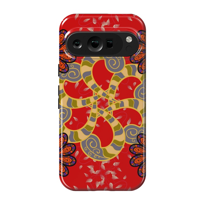 Pixel 9 pro StrongFit Colored Mandala Pattern by ArtsCase