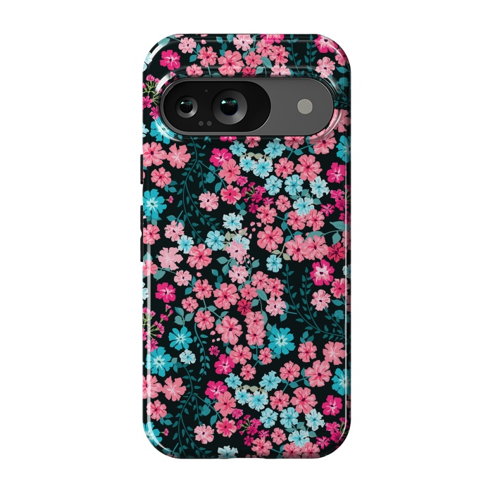 Pixel 9 StrongFit Gorgeous Bright Pattern in Small Garden Flowers by ArtsCase