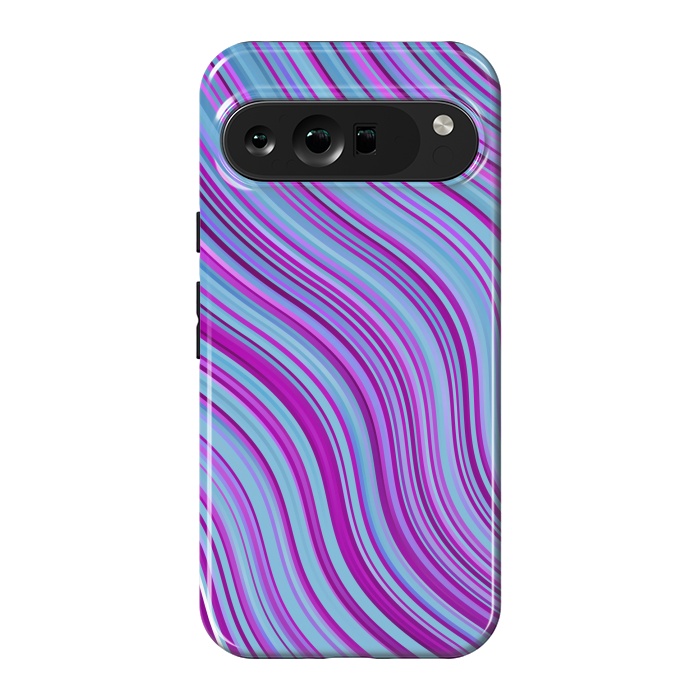 Pixel 9 Pro XL StrongFit Liquid Marble Blue Purple and Blue by ArtsCase