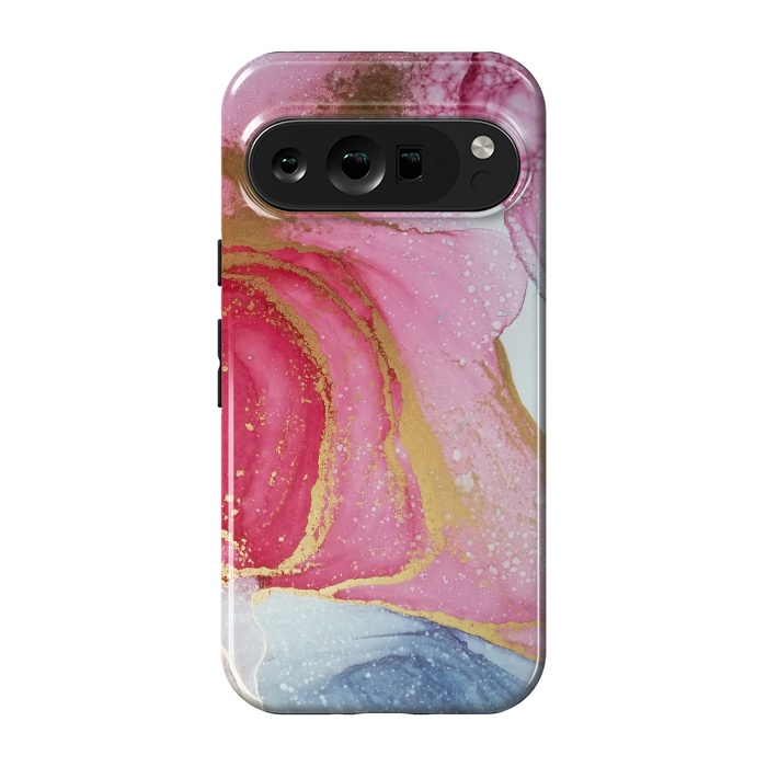 Pixel 9 pro StrongFit Marmol Aqua Tono Onix by ArtsCase