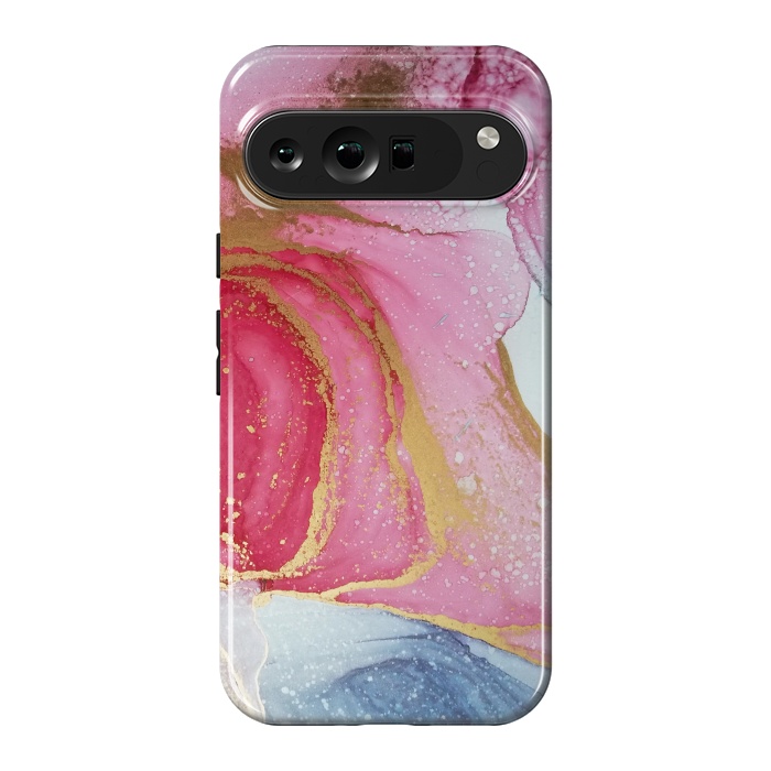 Pixel 9 Pro XL StrongFit Marmol Aqua Tono Onix by ArtsCase