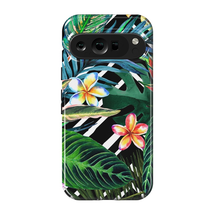 Pixel 9 pro StrongFit Tropical Design Flowers by ArtsCase