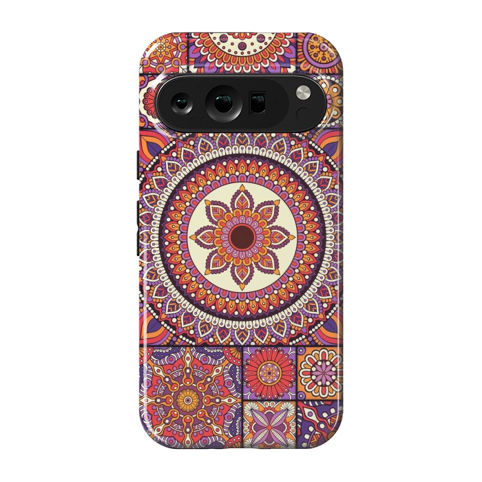 Pixel 9 pro StrongFit Mandala Pattern Design with Period Decorative Elements by ArtsCase