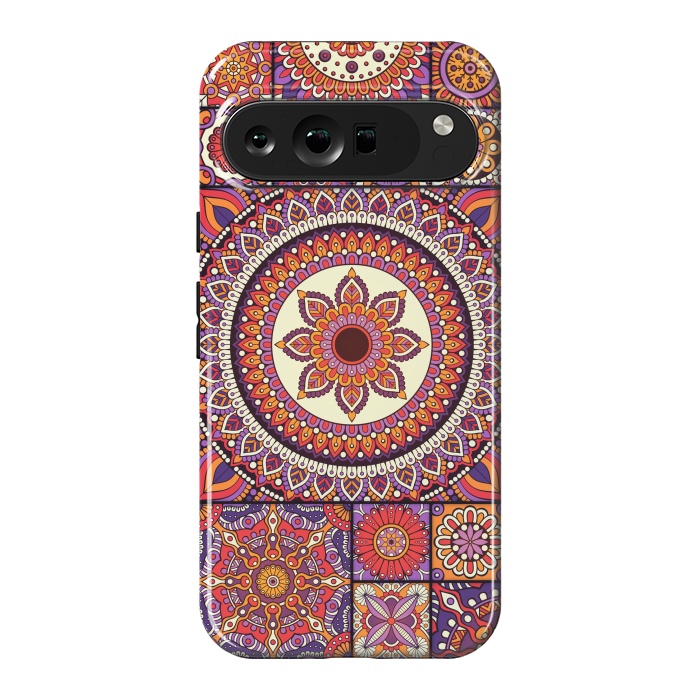 Pixel 9 Pro XL StrongFit Mandala Pattern Design with Period Decorative Elements by ArtsCase