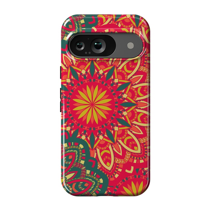 Pixel 9 StrongFit Round Mandala Pattern by ArtsCase