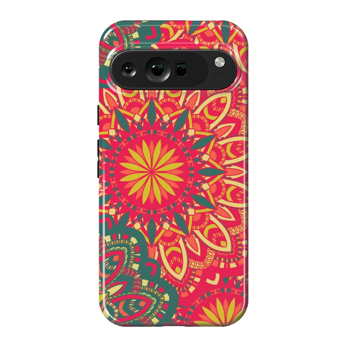 Pixel 9 Pro XL StrongFit Round Mandala Pattern by ArtsCase