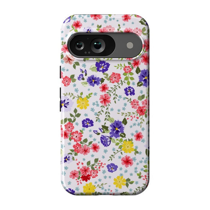 Pixel 9 StrongFit Simple Cute Pattern in Small-Scale Flowers by ArtsCase