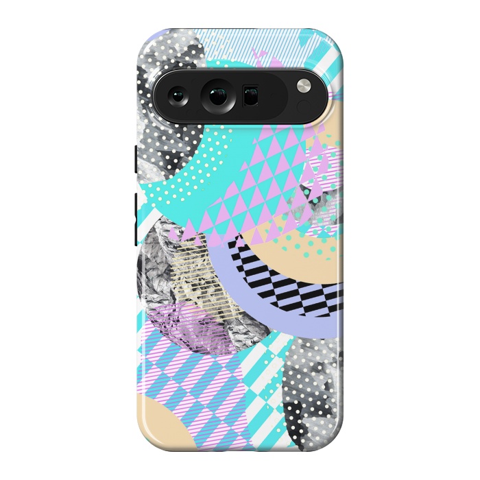 Pixel 9 Pro XL StrongFit Colorful graphic pop-art collage by Oana 