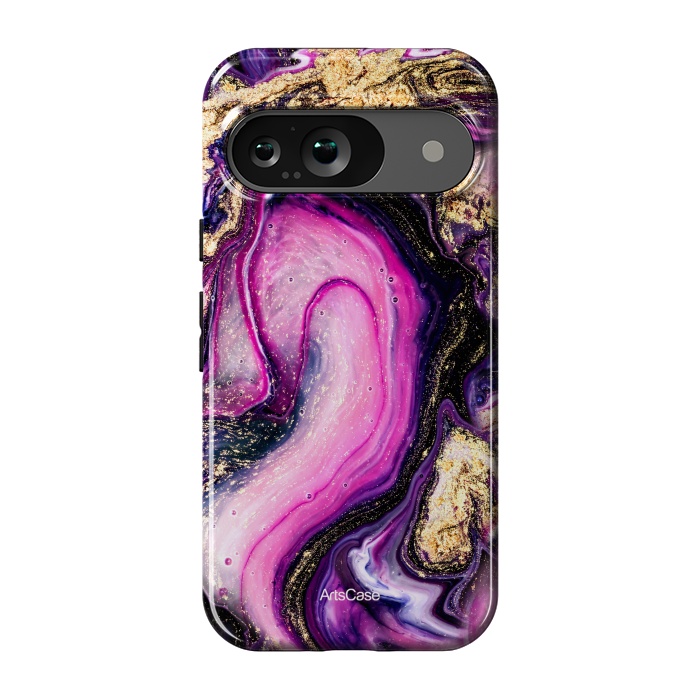 Pixel 9 StrongFit Violet Marble Design Pattern by ArtsCase