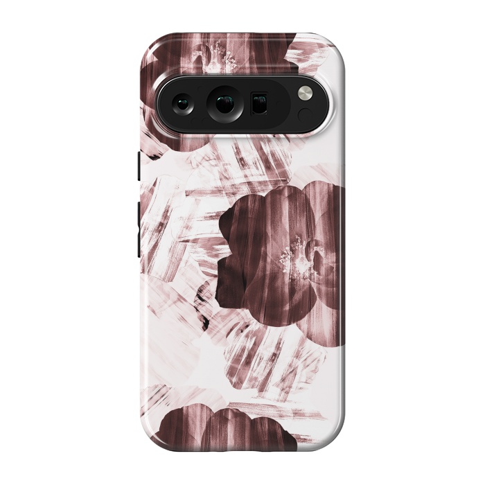 Pixel 9 pro StrongFit Brushed dark pink rose petals by Oana 