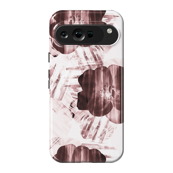 Pixel 9 Pro XL StrongFit Brushed dark pink rose petals by Oana 