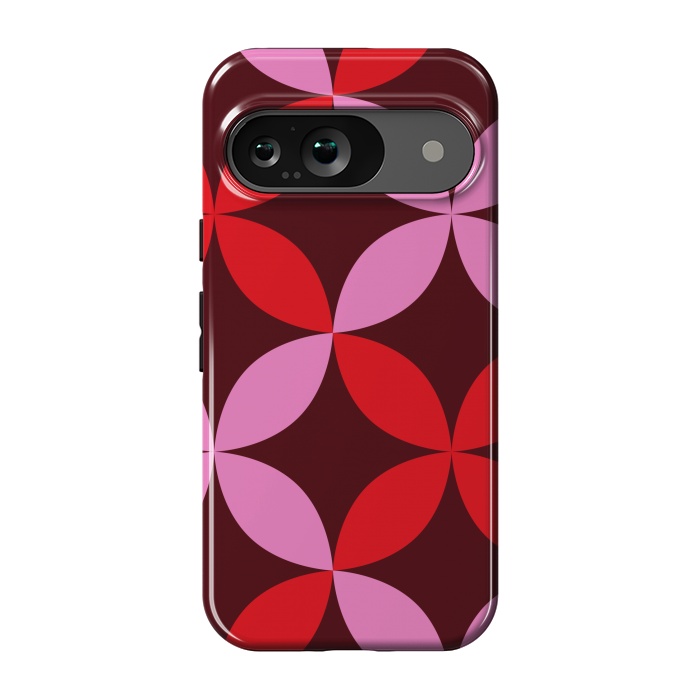 Pixel 9 StrongFit red pink floral  by Winston