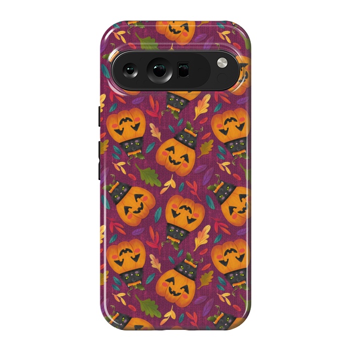 Pixel 9 Pro XL StrongFit Pumpkin Kitty by Noonday Design