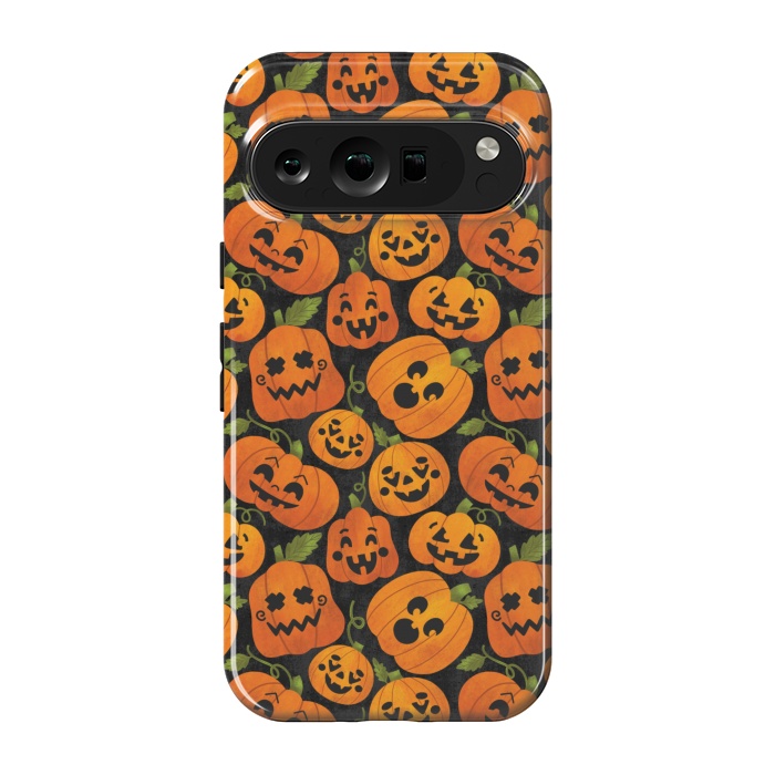 Pixel 9 pro StrongFit Funny Jack-O-Lanterns by Noonday Design