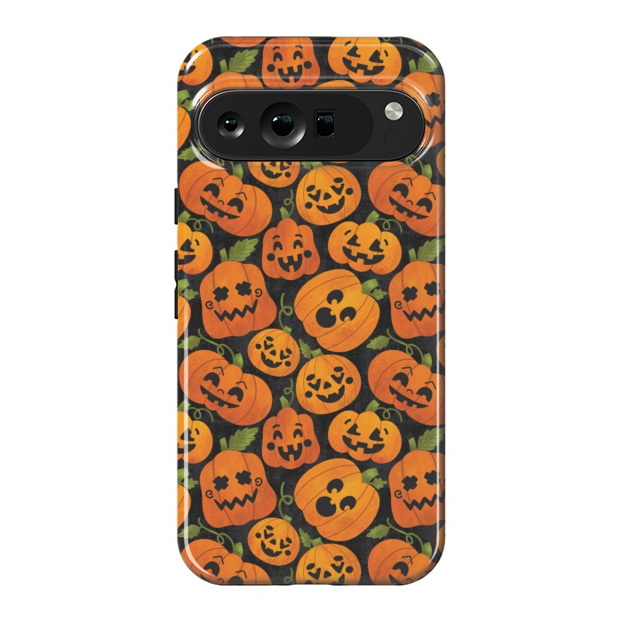 Pixel 9 Pro XL StrongFit Funny Jack-O-Lanterns by Noonday Design