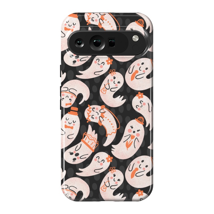 Pixel 9 Pro XL StrongFit Cute Ghost Friends by Noonday Design